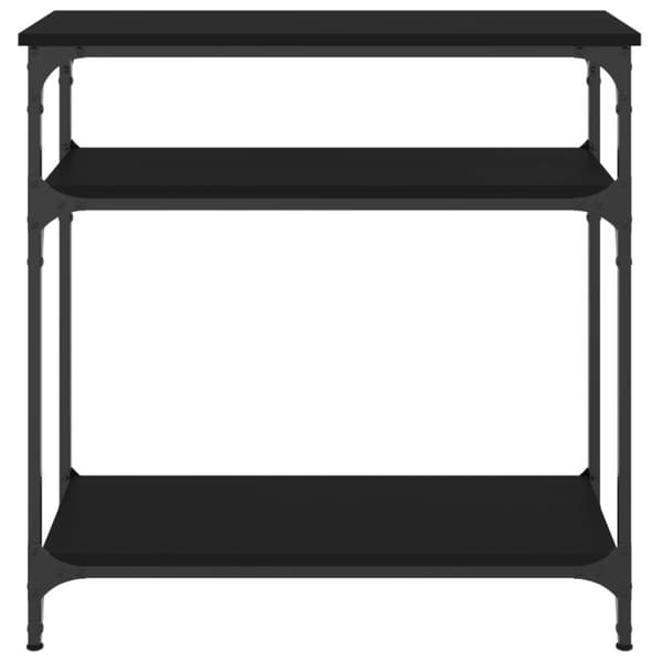 vidaXL konsolbord 75x29x75 cm konstrueret træ sort