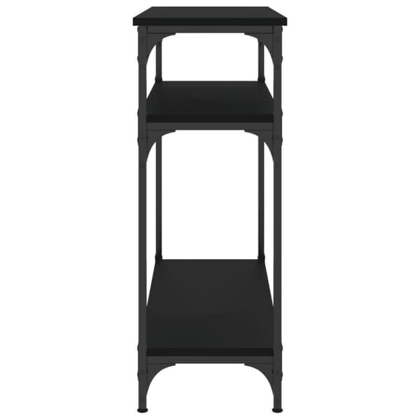 vidaXL konsolbord 75x29x75 cm konstrueret træ sort