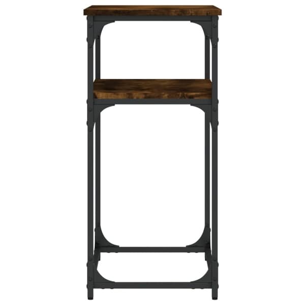 vidaXL Konsolipöytä savutammi 75x35,5x75 cm tekninen puu