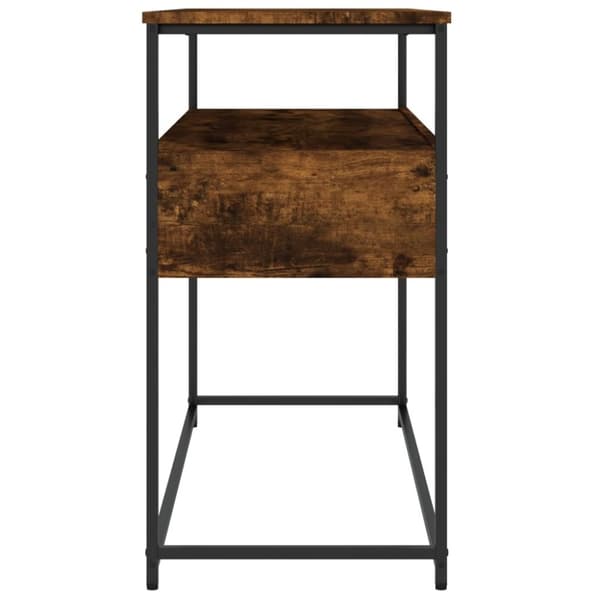 vidaXL konsolbord 100x40x75 cm konstrueret træ røget egetræsfarve
