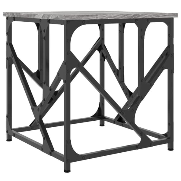 vidaXL sofabord 45x45x47,5 cm konstrueret træ grå sonoma-eg