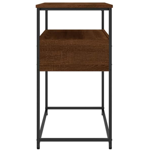 vidaXL Konsolipöytä ruskea tammi 75x40x75 cm tekninen puu