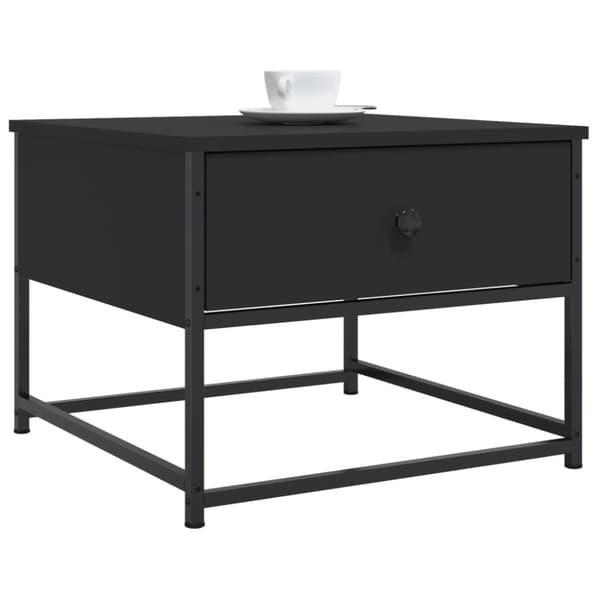 vidaXL sofabord 51x51x40 cm konstrueret træ sort