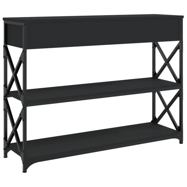vidaXL konsolbord 100x28x75 cm konstrueret træ sort