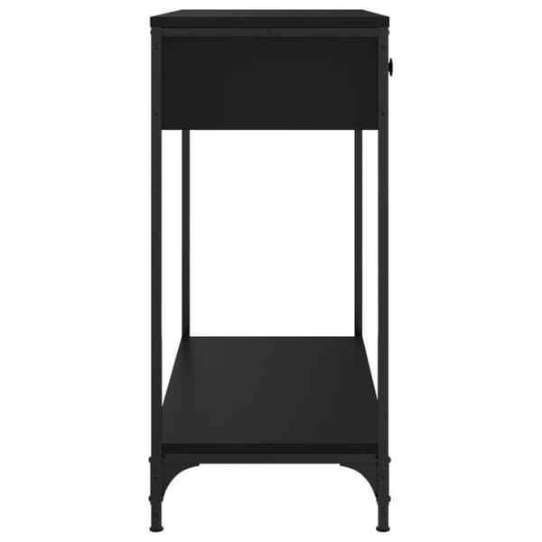 vidaXL Konsolipöytä musta 75x34,5x75 cm tekninen puu