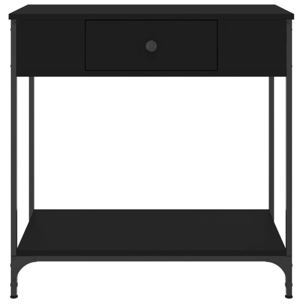 vidaXL konsolbord 75x34,5x75 cm konstrueret træ sort