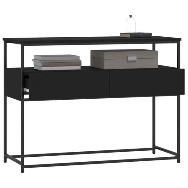 vidaXL konsolbord 100x40x75 cm konstrueret træ sort