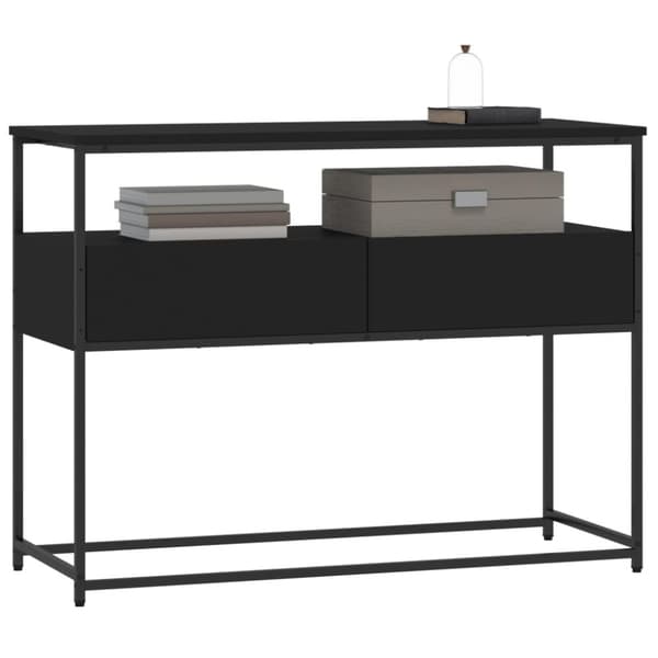 vidaXL konsolbord 100x40x75 cm konstrueret træ sort