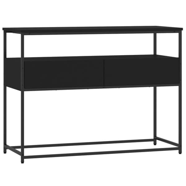 vidaXL Konsolipöytä musta 100x40x75 cm tekninen puu