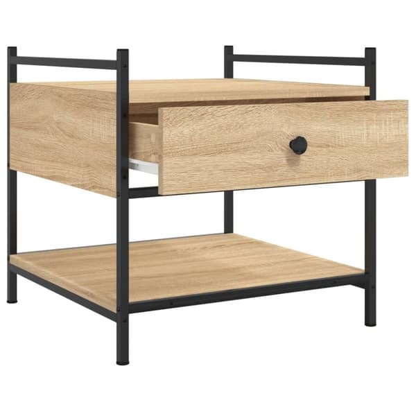 vidaXL Salongbord sonoma eik 50x50x50 cm konstruert tre