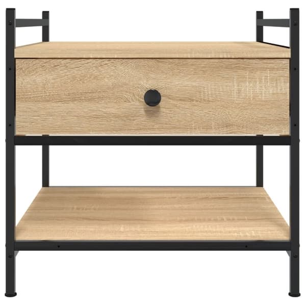 vidaXL Salongbord sonoma eik 50x50x50 cm konstruert tre