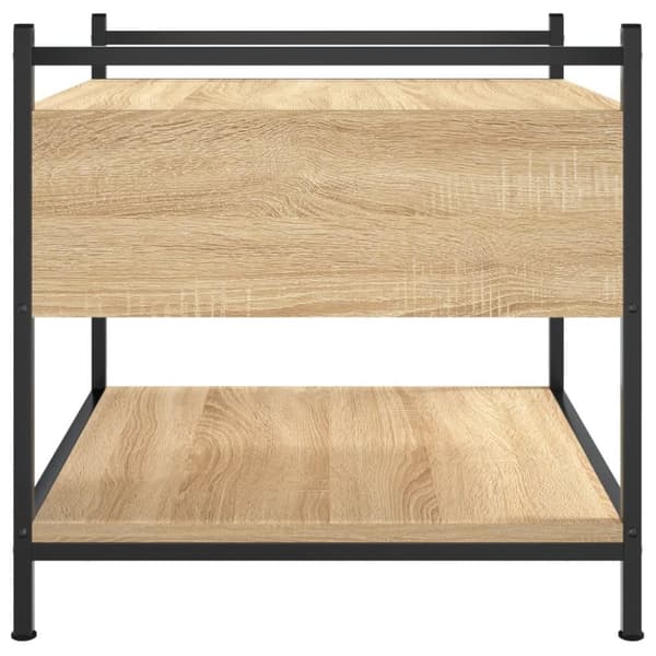 vidaXL Salongbord sonoma eik 50x50x50 cm konstruert tre