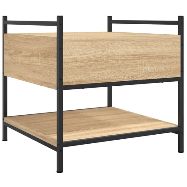 vidaXL Salongbord sonoma eik 50x50x50 cm konstruert tre