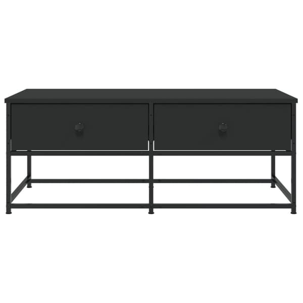 vidaXL Soffbord svart 100x51x40 cm konstruerat trä