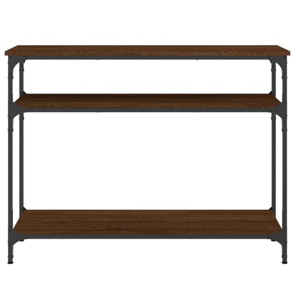 vidaXL Avlastningsbord brun ek 100x29x75 cm konstruerat trä