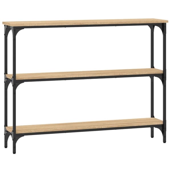 vidaXL Avlastningsbord sonoma-ek 100x22,5x75 cm konstruerat trä