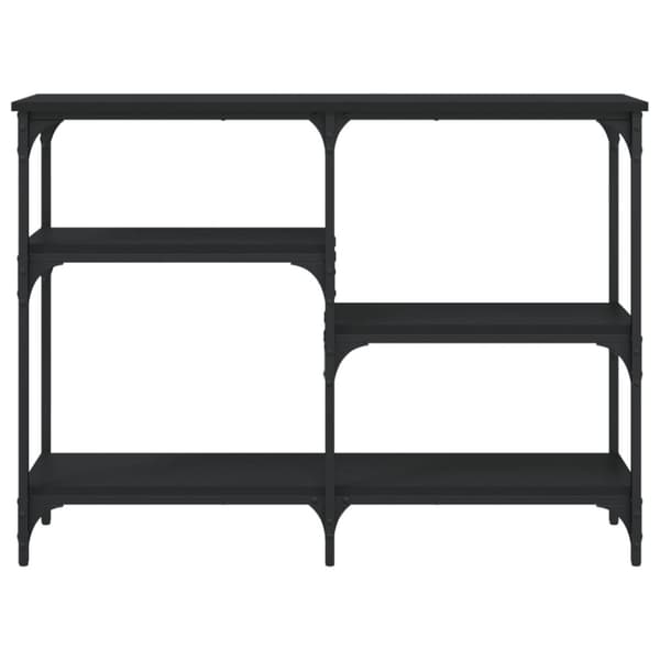 vidaXL Konsolbord svart 102x29x75 cm konstruerat trä