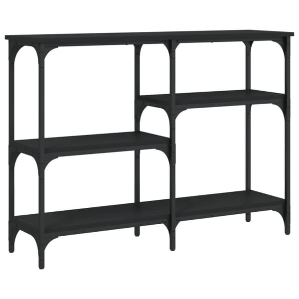 vidaXL Konsolbord svart 102x29x75 cm konstruerat trä