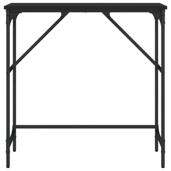 vidaXL Konsollbord svart 75x32x75 cm konstruert tre
