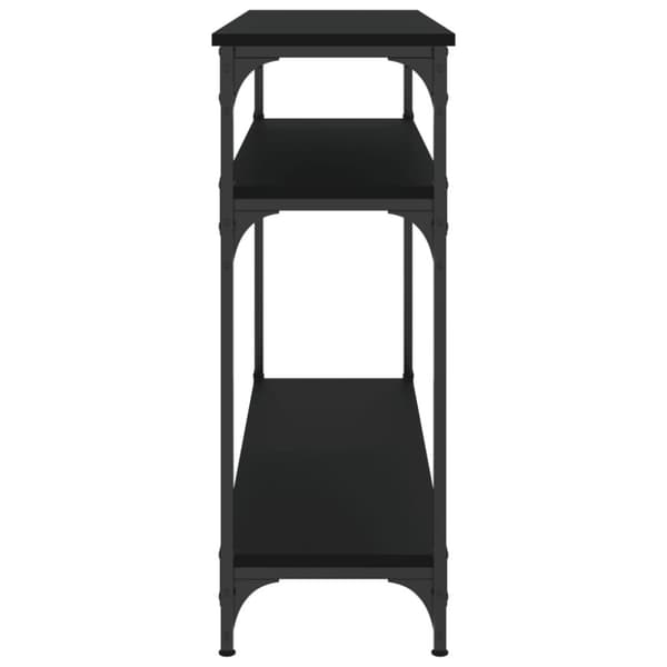 vidaXL Konsollbord svart 100x29x75 cm konstruert tre