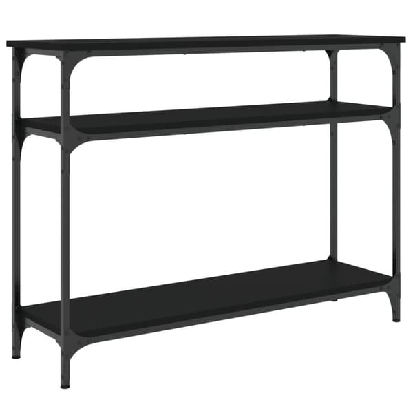 vidaXL Konsollbord svart 100x29x75 cm konstruert tre