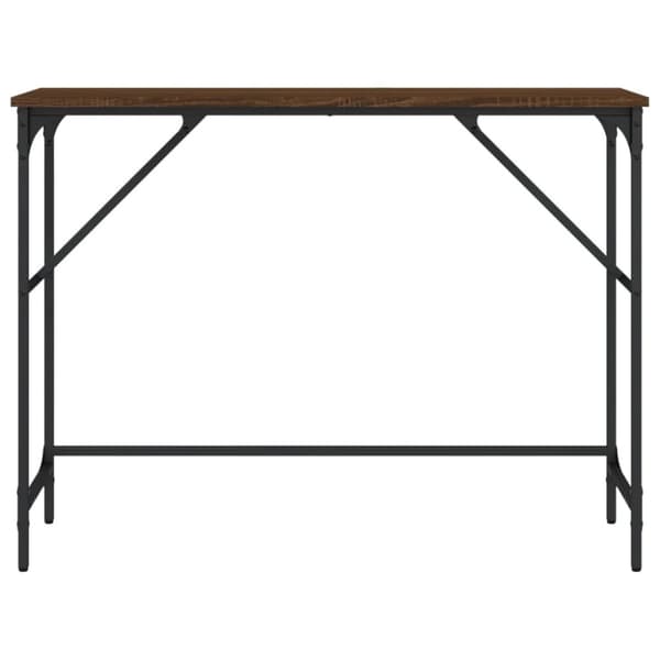 vidaXL Avlastningsbord brun ek 100x32x75 cm konstruerat trä