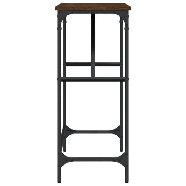 vidaXL Avlastningsbord brun ek 100x32x75 cm konstruerat trä