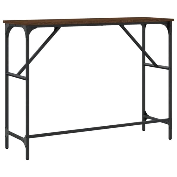 vidaXL Avlastningsbord brun ek 100x32x75 cm konstruerat trä