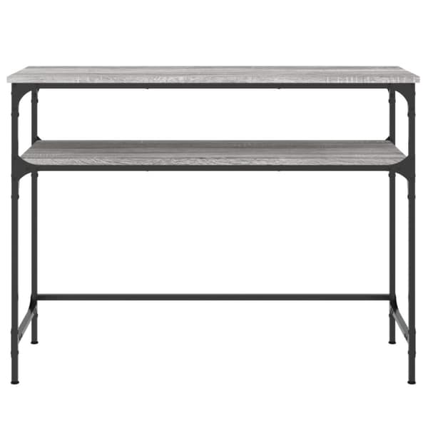 vidaXL Konsollbord grå sonoma 100x35,5x75 cm konstruert tre