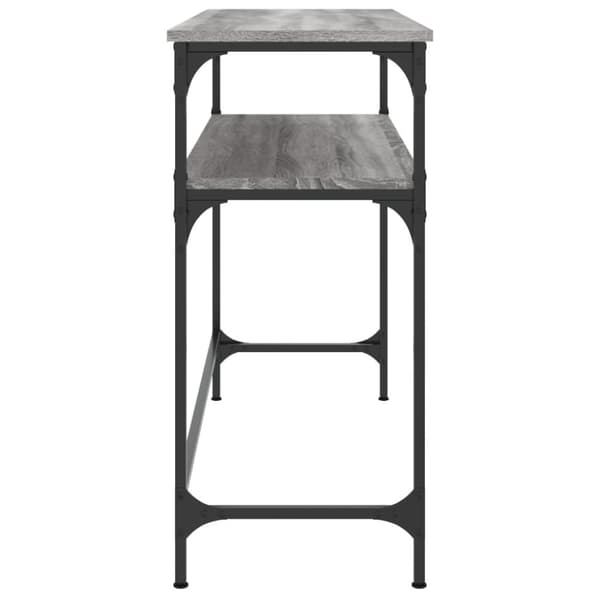 vidaXL Konsollbord grå sonoma 100x35,5x75 cm konstruert tre