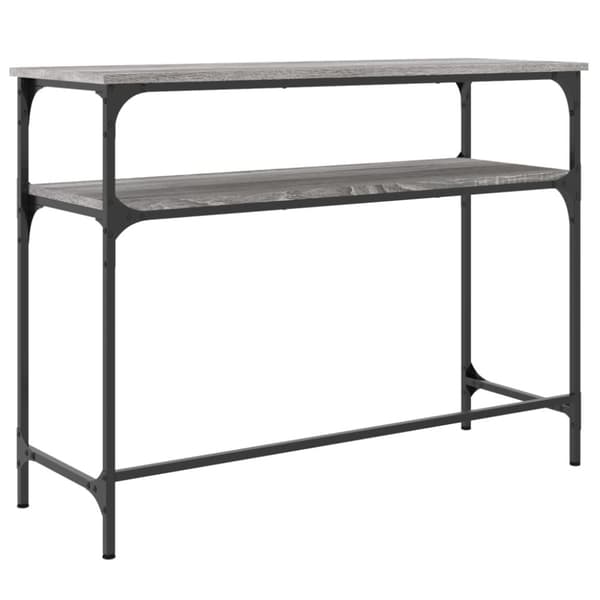 vidaXL Konsollbord grå sonoma 100x35,5x75 cm konstruert tre