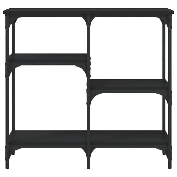 vidaXL Konsollbord svart 80x29x75 cm konstruert tre