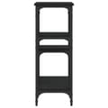 Miniatyrbilde 5 av 10: vidaXL Konsollbord svart 80x29x75 cm konstruert tre