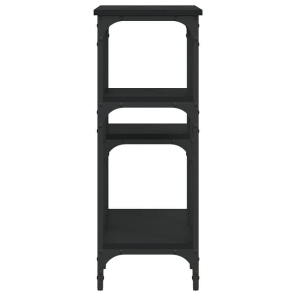 vidaXL Konsollbord svart 80x29x75 cm konstruert tre