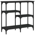 Miniatyrbilde 1 av 10: vidaXL Konsollbord svart 80x29x75 cm konstruert tre