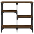 Miniatyrbilde 4 av 10: vidaXL Konsollbord brun eik 80x29x75 cm konstruert tre
