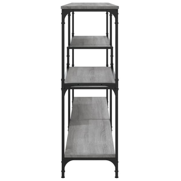 vidaXL Konsollbord grå sonoma 160x32x95 cm konstruert tre