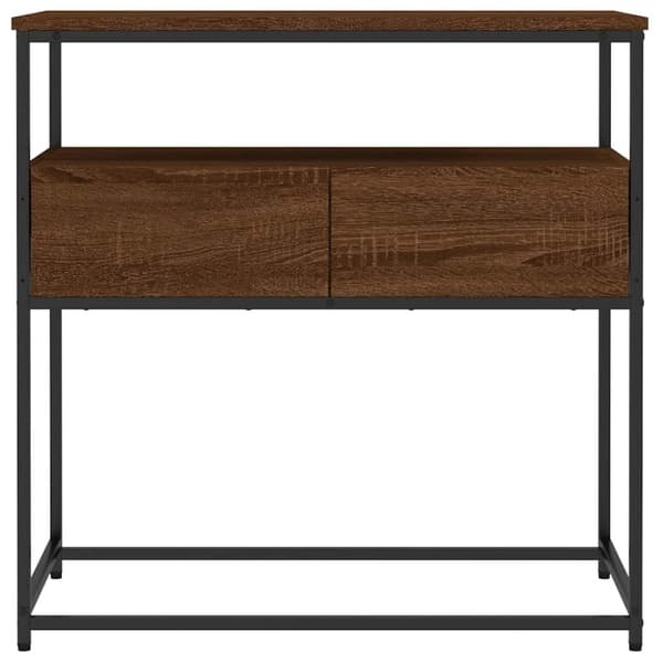 vidaXL Konsollbord brun eik 75x40x75 cm konstruert tre