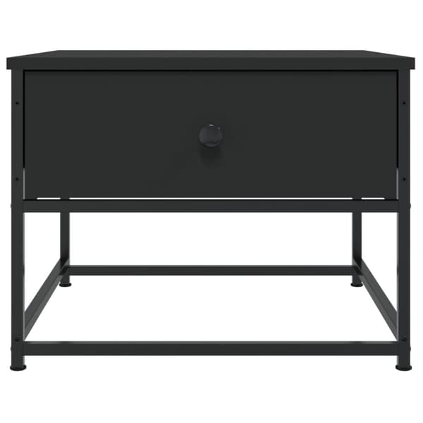 vidaXL Soffbord svart 51x51x40 cm konstruerat trä