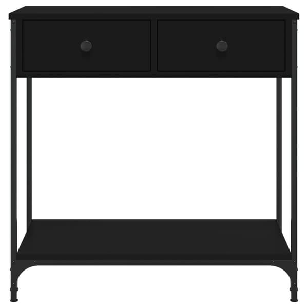 vidaXL Konsollbord svart 75x34,5x75 cm konstruert tre