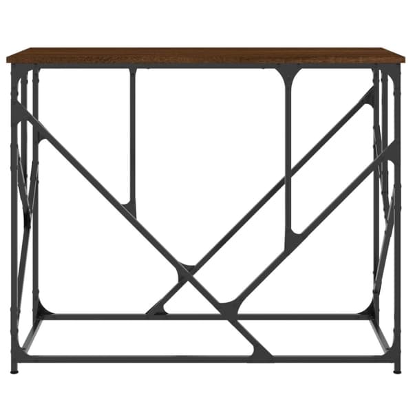 vidaXL Konsollbord brun eik 100x40x80 cm konstruert tre
