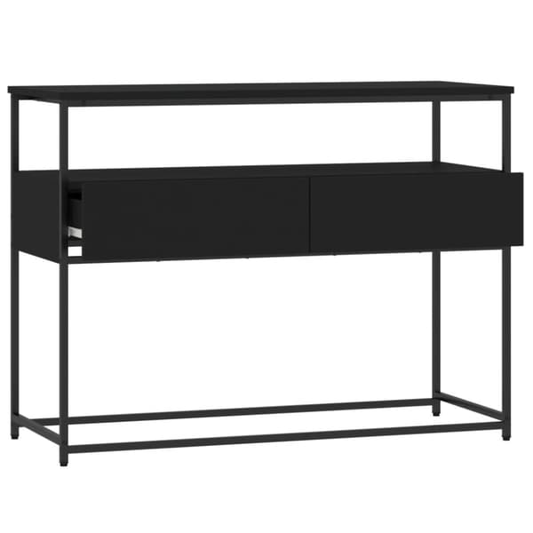 vidaXL Avlastningsbord svart 100x40x75 cm konstruerat trä