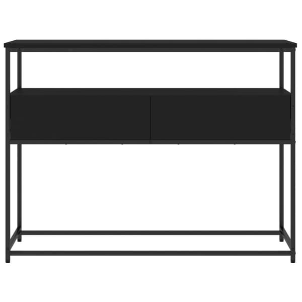 vidaXL Avlastningsbord svart 100x40x75 cm konstruerat trä