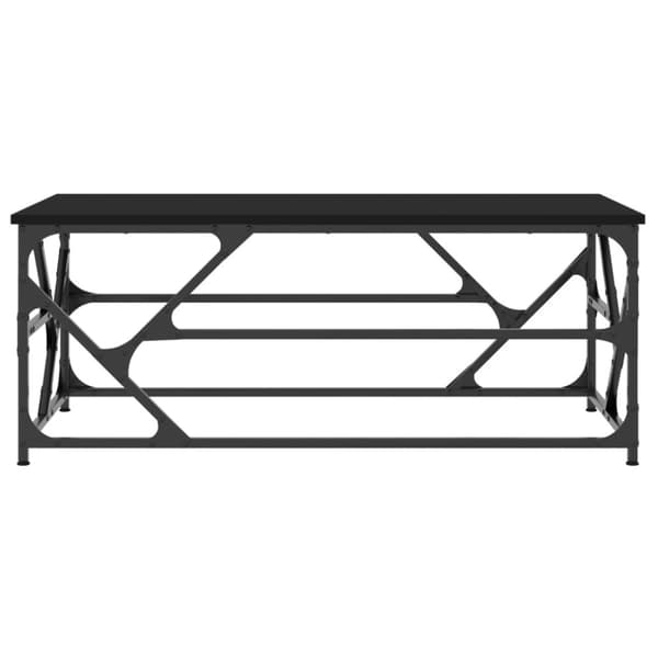 vidaXL Soffbord svart 100x50x40 cm konstruerat trä