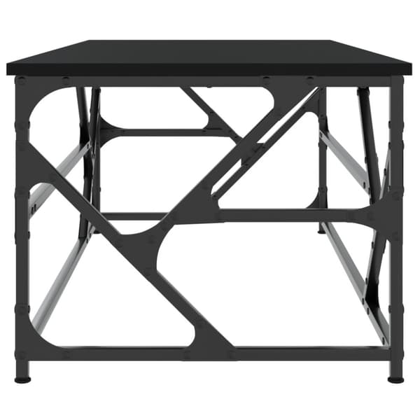 vidaXL Soffbord svart 100x50x40 cm konstruerat trä