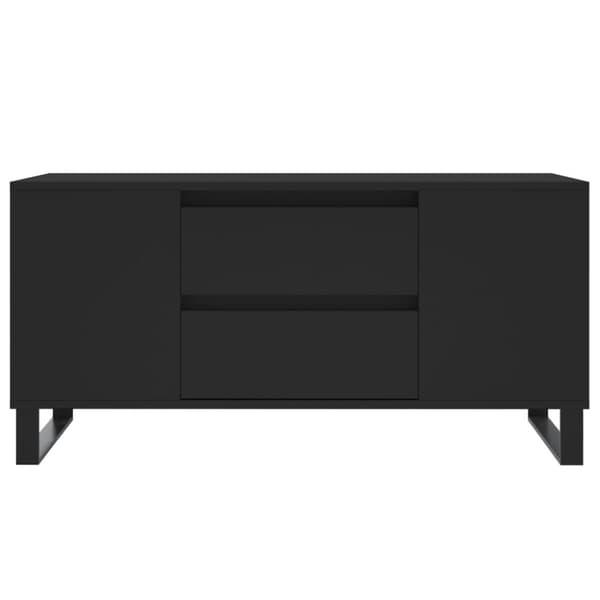 vidaXL Sohvapöytä musta 102x44,5x50 cm tekninen puu