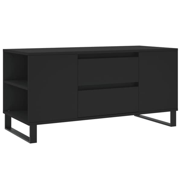 vidaXL Sohvapöytä musta 102x44,5x50 cm tekninen puu
