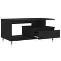 Miniatyrbillede 5 af 11: vidaXL sofabord 90x49x45 cm konstrueret træ sort
