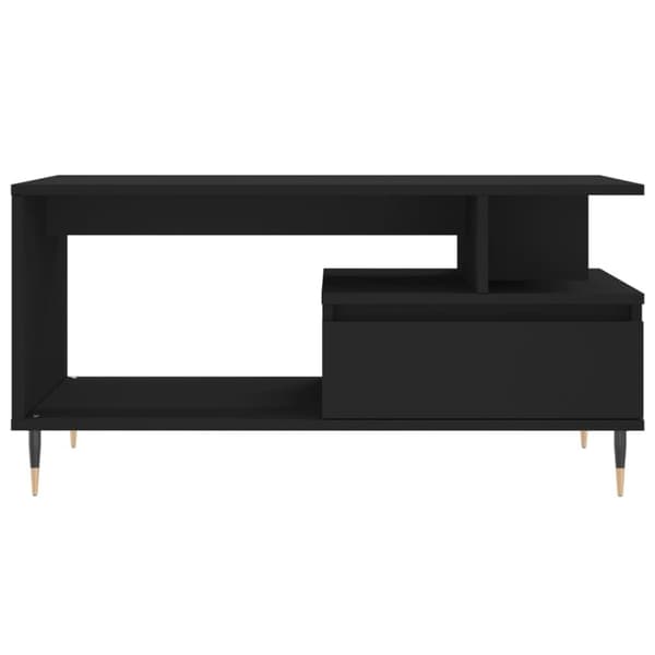 vidaXL sofabord 90x49x45 cm konstrueret træ sort