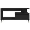 Miniatyrbillede 6 af 11: vidaXL sofabord 90x49x45 cm konstrueret træ sort